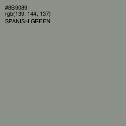 #8B9089 - Spanish Green Color Image